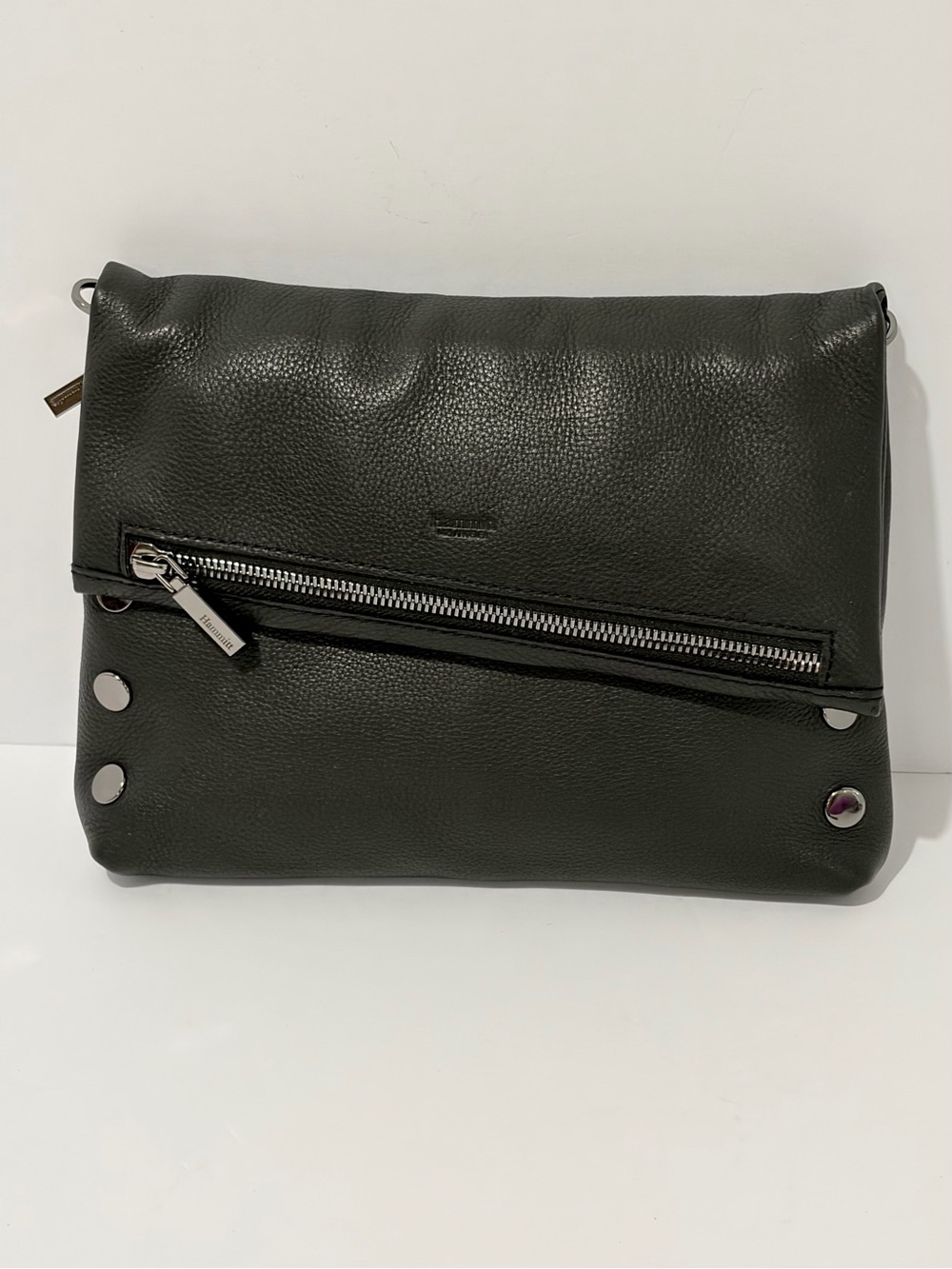 Hammitt VIP Medium Crossbody/Clutch in Black With Gunmetal Hardware